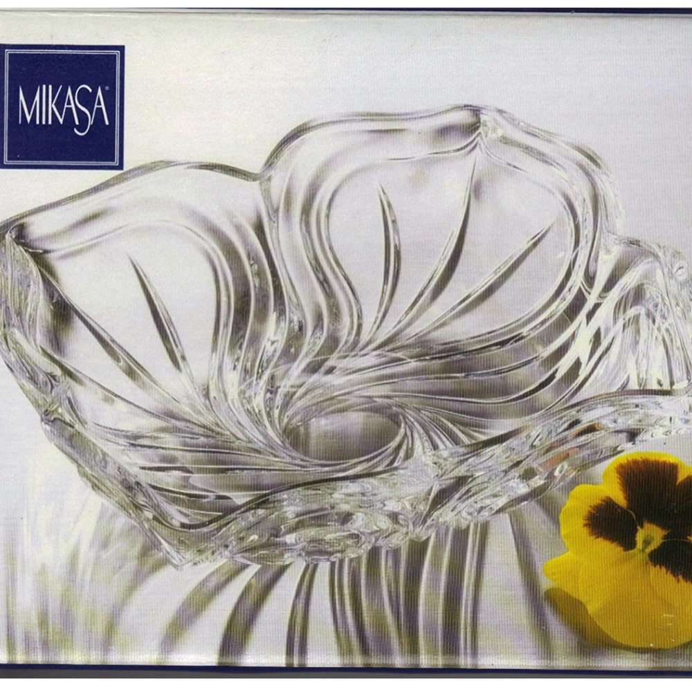 Mikasa "Flores" Glass Candy Dish | New in Box